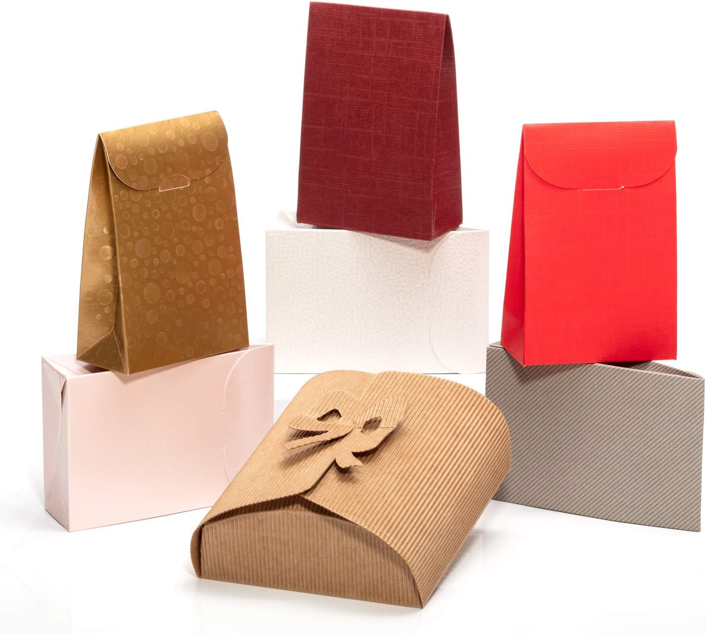 Onе-Dау Sаlе: Uр tо 80% оƒƒ Giovanni Grazielli 6+1 Set of Small Cardboard Gift Boxes with Lids for Different Occasions as Wedding, Birthday, Bridesmaid, Kids or Baby Shower Party, Graduations (5x4x2 in), Bonus: 1 Brown Box