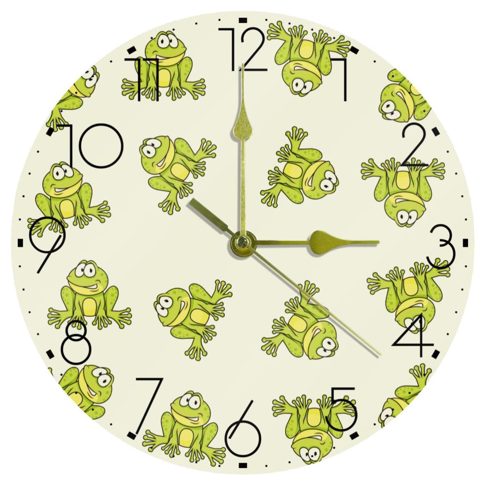 Horloge murale moderne pour cuisine et salon une touche déco verte épurée