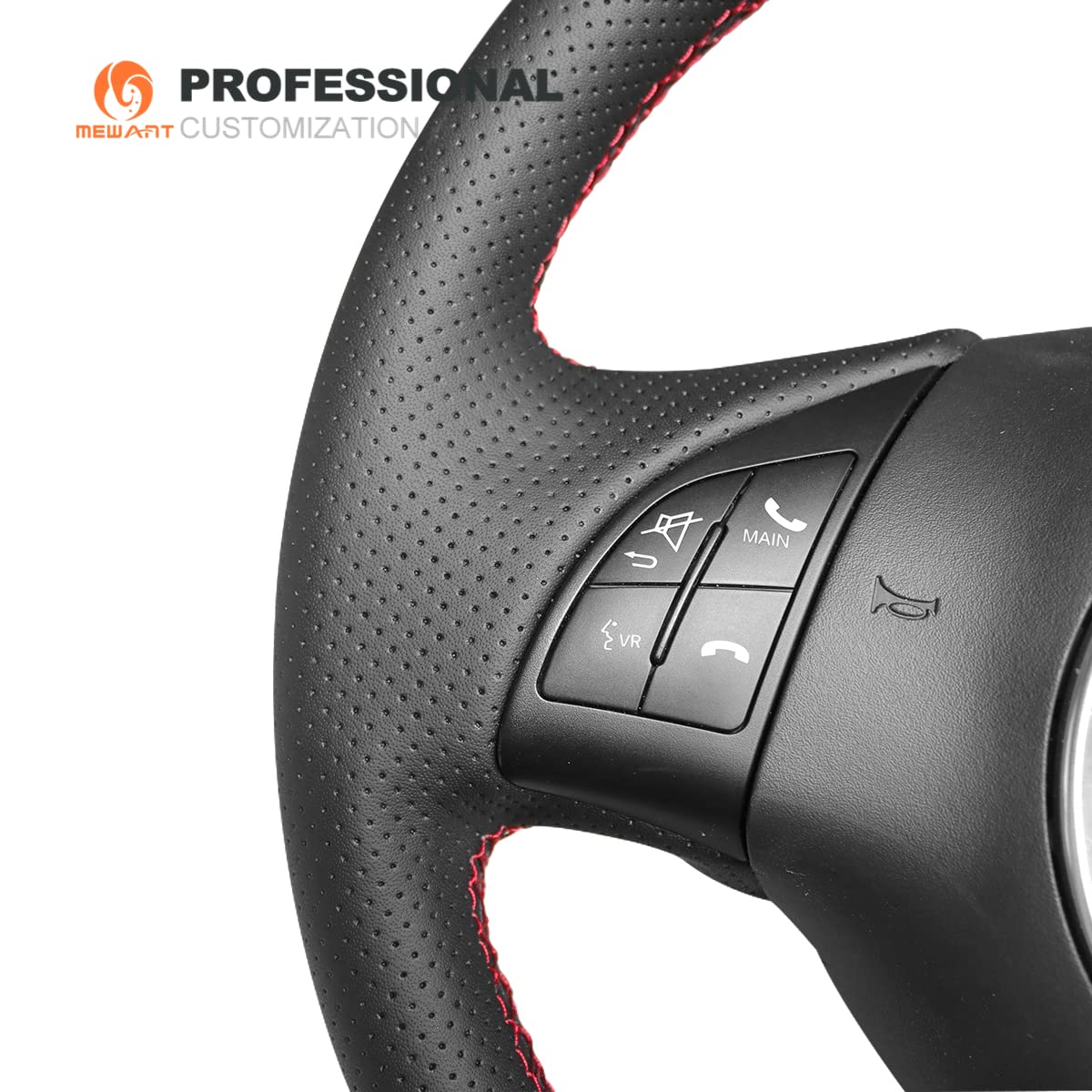 MEWANT Funda para volante de coche de piel de microfibra negra transpirable para Fiat 500 2007-2015 / Fiat 500e 2014-2018 / Fiat 500C 2014-2017 Accesorios para volante Fiat 500