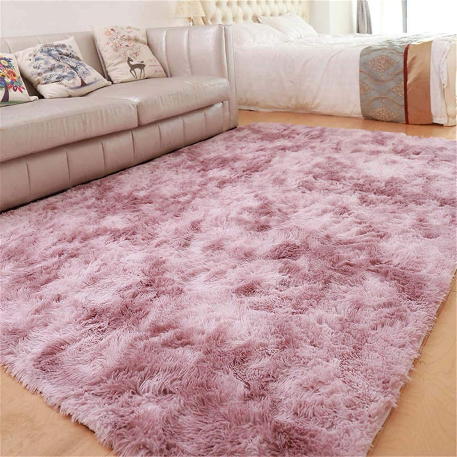 Tapis Moelleux et Doux 100x160cm, Grand Tapis en Fausse Fourrure Duveteuse, idéal pour Le Salon, la Chambre, la Chambre d'enfant et la décoration intérieure.