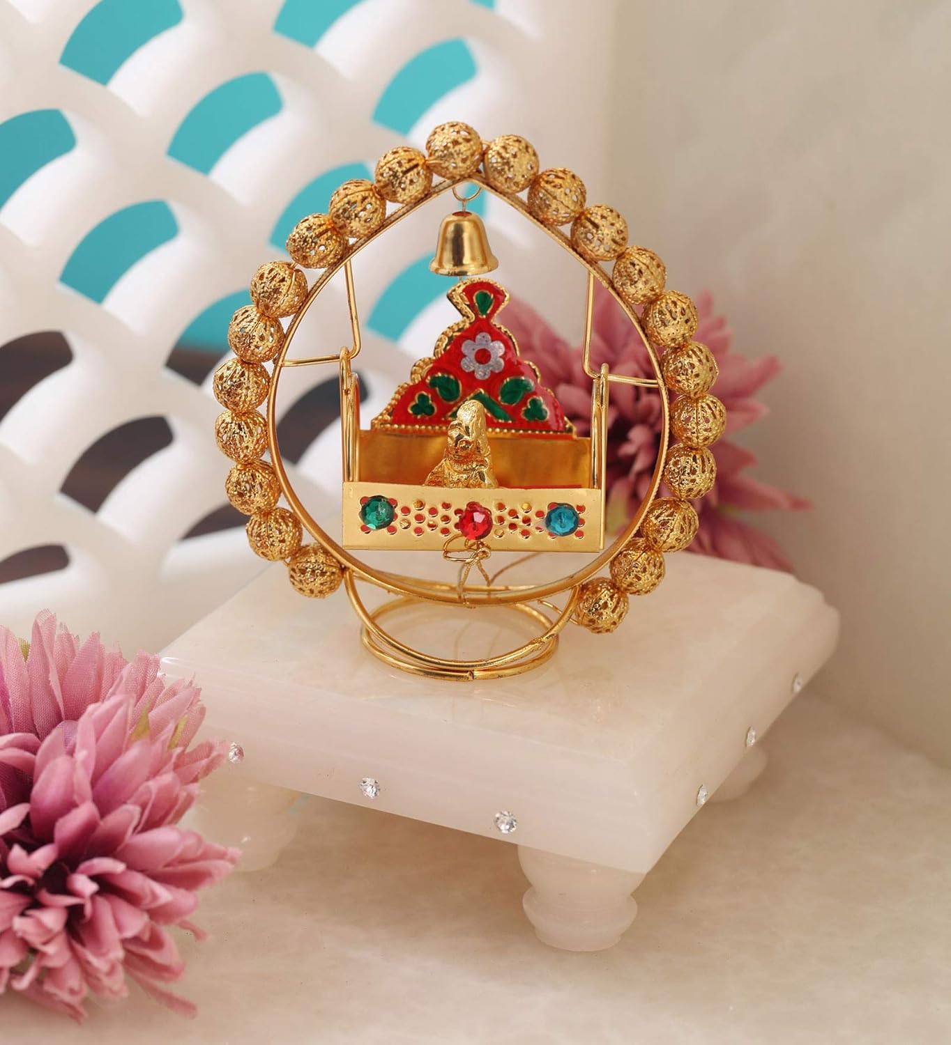 Golden Beads Balgopal Jhula Lord Krishna