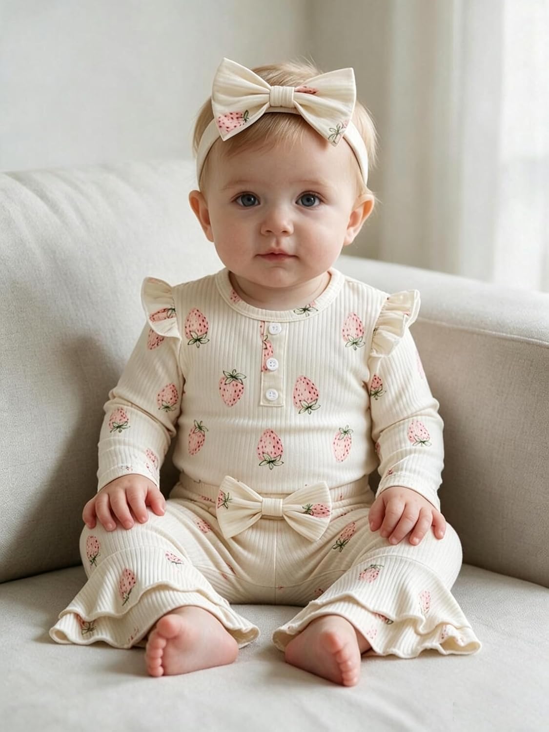 Vibebox Baby Girl Clothes Fall Winter Coming Home Outfits Preemie-12 Months image 2