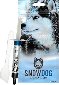 Pasta Térmica Snowdog Husky 1g 12,8 W/m·K - Cinza