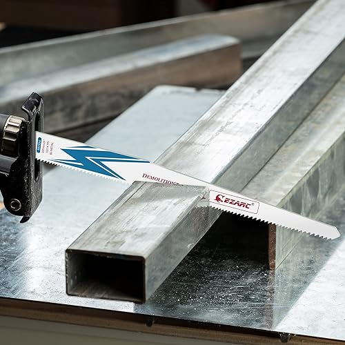 Miniatura 3 de EZARC Hoja de sierra recíproca, cuchillas de sierra de sable de cobalto bimetálicas para multiusos de 9 pulgadas, 1014TPI R925DG (paquete de 5)
