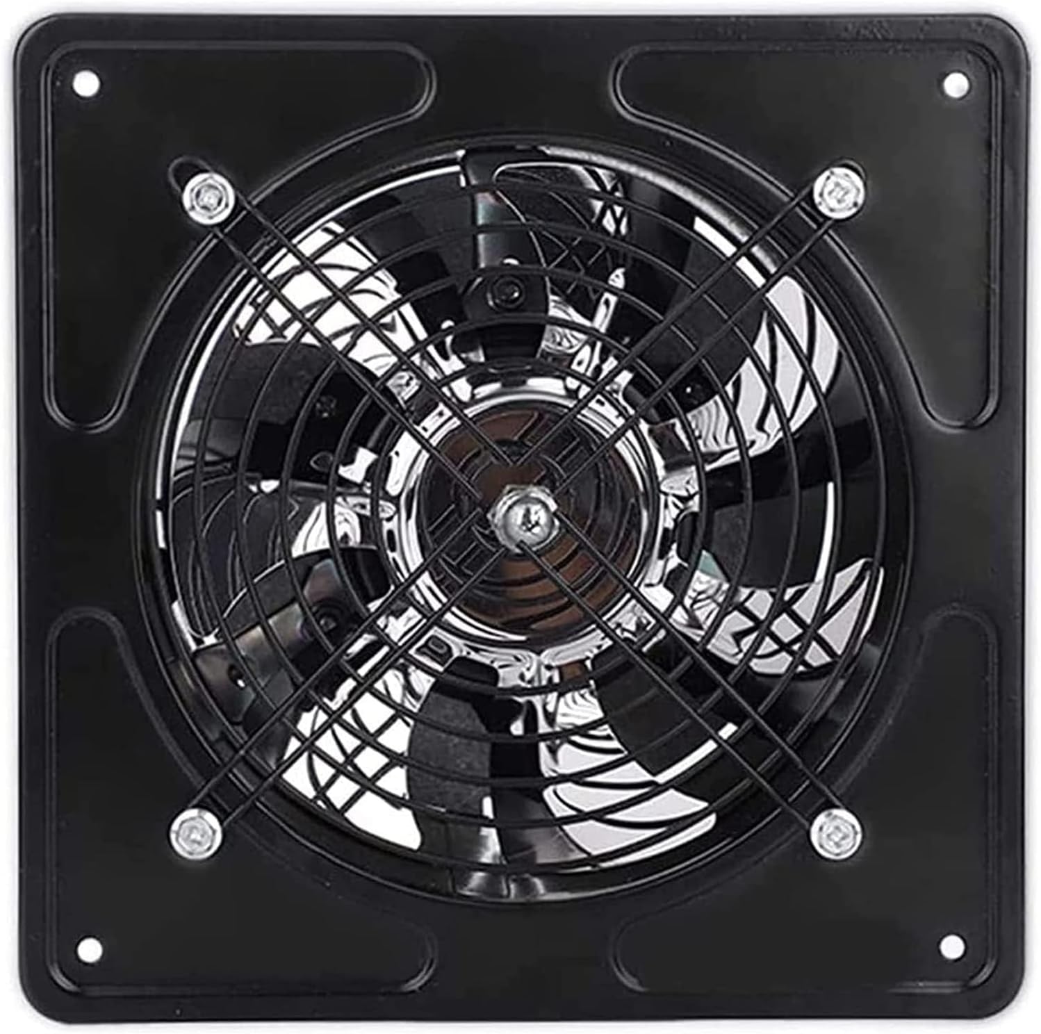 Kitchen Exhaust Fan, Extractor Fan Ventilation Fan Metal Fans With High Ventilation Efficiency And Very Low Operating Noise Are Easy To Use And Maintain(White)