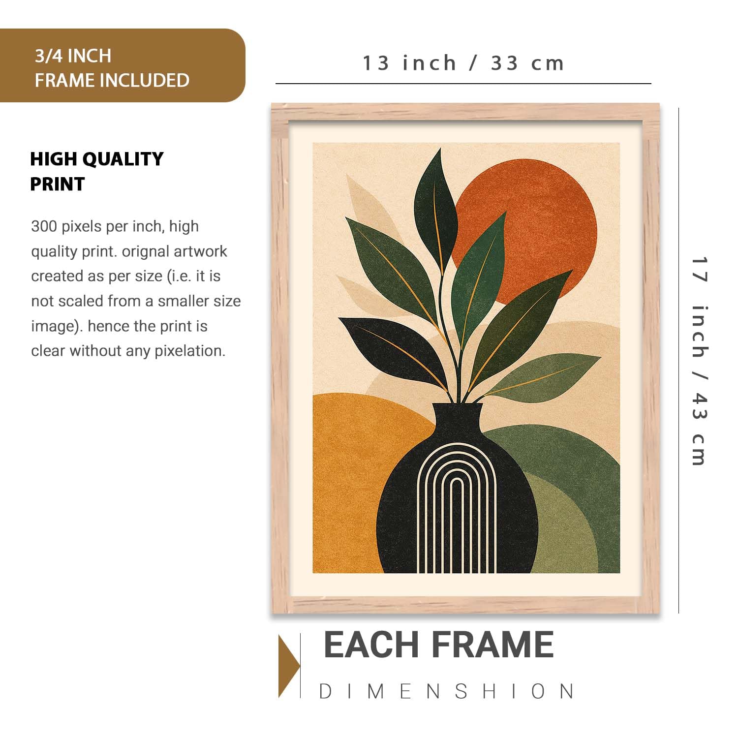 Bohemian Art Prints - 3 Maximalist Frames -2 Bohemian Art Prints - 3 Maximalist Frames -2