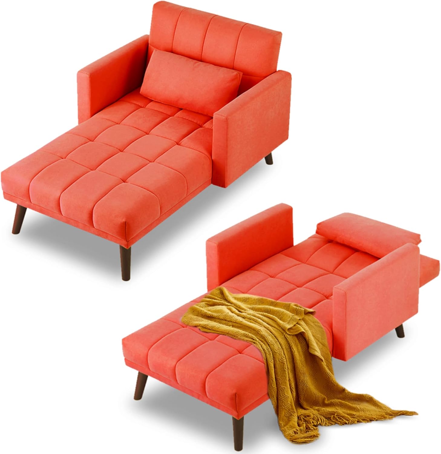 Buy AWQM Convertible Chair Bed Sleeper,3in1 Futon Sofa Bed Chair with