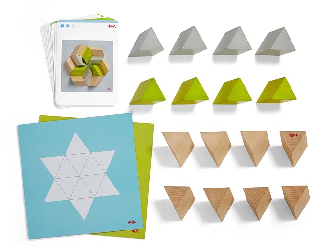 Foto 2 de 8 de HABA Bloques de construcción creativos Prismo - Bloques de Madera Prisma para Poner, Construir y Jugar