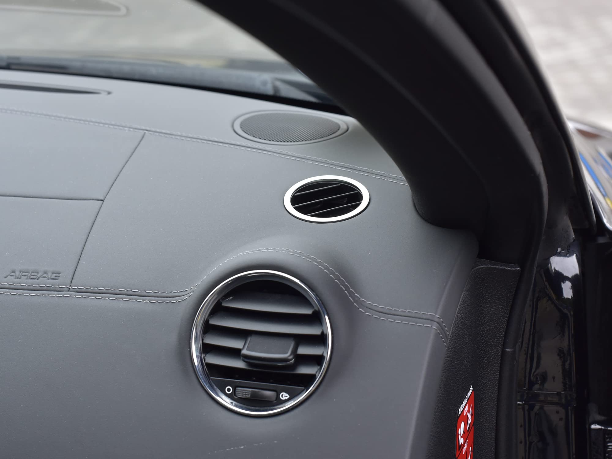 2 Couvertures Intérieures Acier Inox Brossé Pour Peugeot RCZ - Cadres Aération Dégivrage