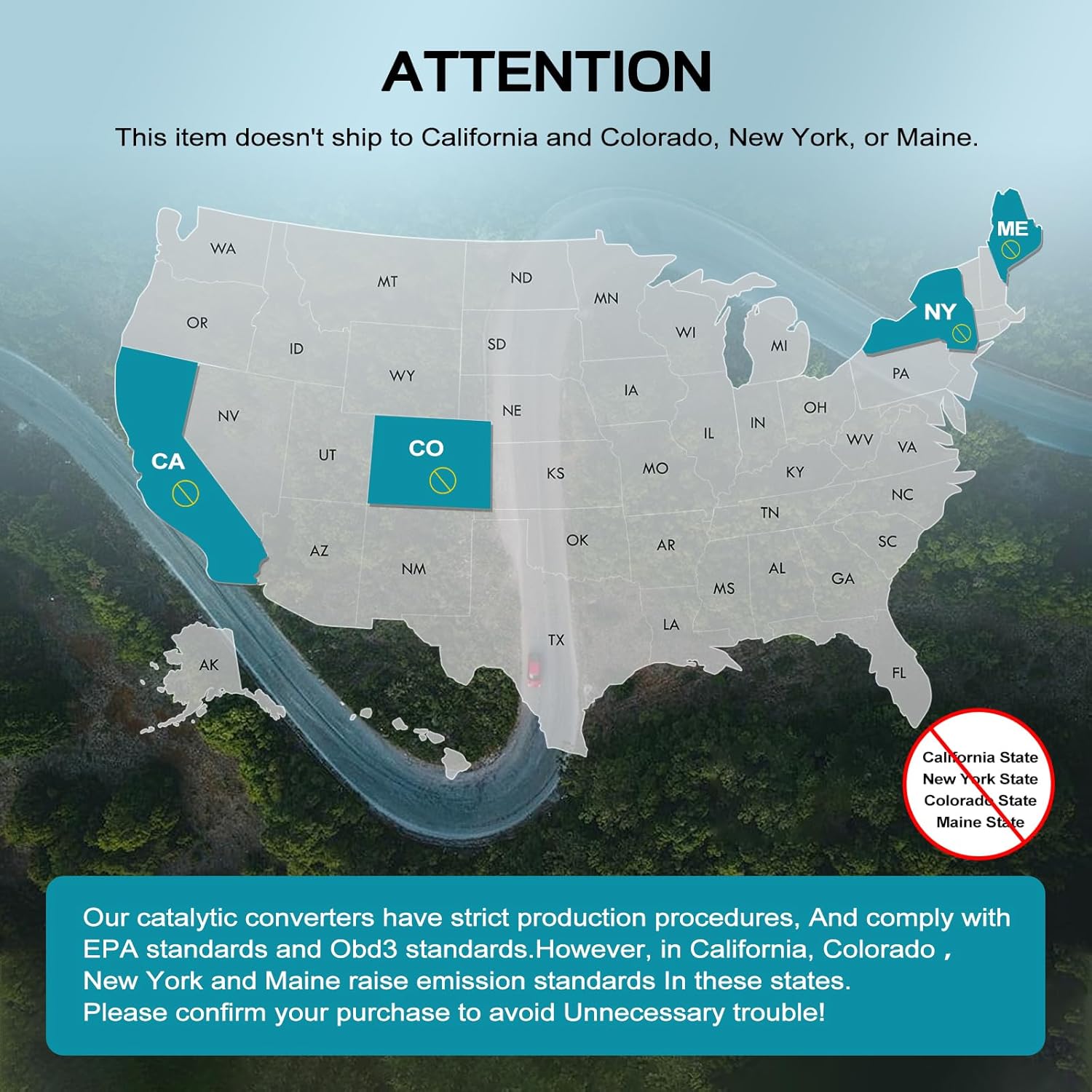 Catalytic Converter 44620AA740 Catalytic Converter Kit for Subaru Forester Impreza Legacy Outback 2006-2012 2.5L OE# 44620AB43A 44620AA32A 44620AA010 (EPA Compliant)