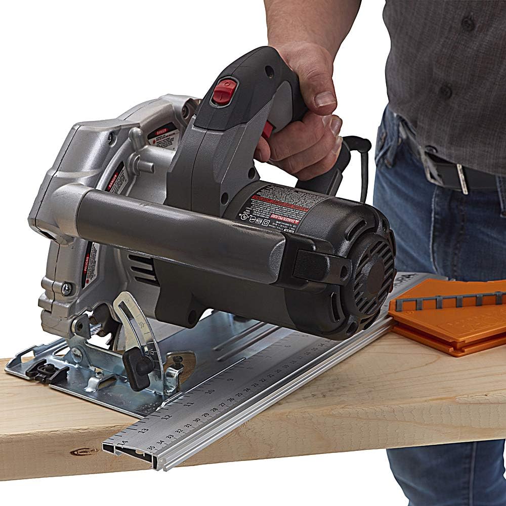 Bora 530416 Quickcut Circular Saw Guide With Rail & Angle Assist, All-In-One Woodworking Tool, Strong Aluminum 16 Inches Long, With A 14-Inch (35.5Cm) Guide Rail 5 71P2Cz1wLfL. AC SL1000