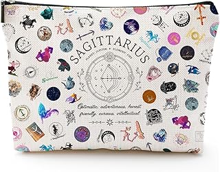 Sagittarius Gifts for Women, Sagittarius Zodiac Cosmetics Bag, Travel Makeup Bags, Sagittarius Birthday Gifts for Women & Astrology Lovers