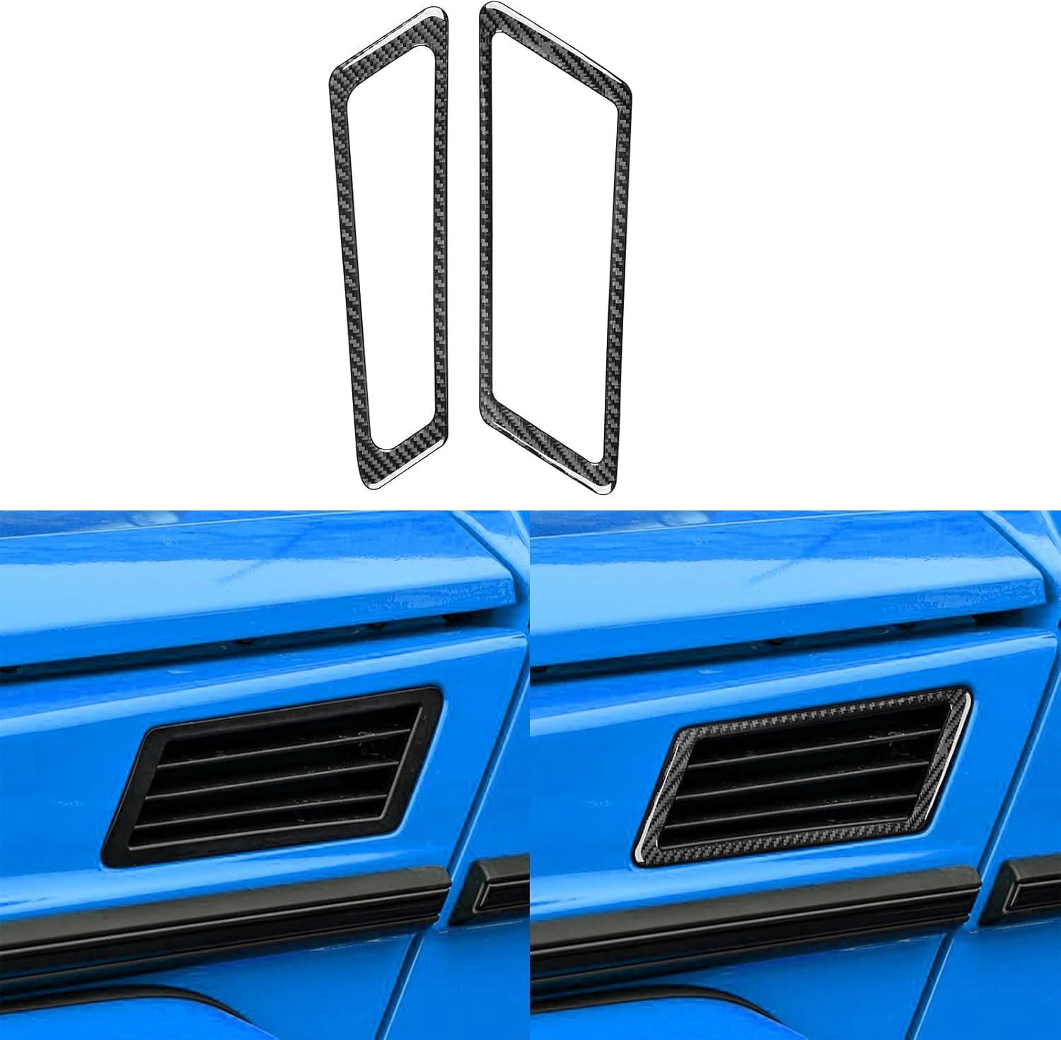 Real Carbon Fiber Compatible with Mercedes-Benz W463 G550 G63 AMG 2014-2018 2015 2016 2017 Accessories Side Air Conditioning Vent Outlet Decoration Cover Exterior Trim Sticker Decal 2PCs