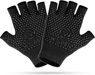 Wiselife Yoga Grip Gloves – Non-Slip Gloves for Yoga, Pilates & Exercise Black Anti-Skid Fitness for Men & Women – Breatha... Price In India