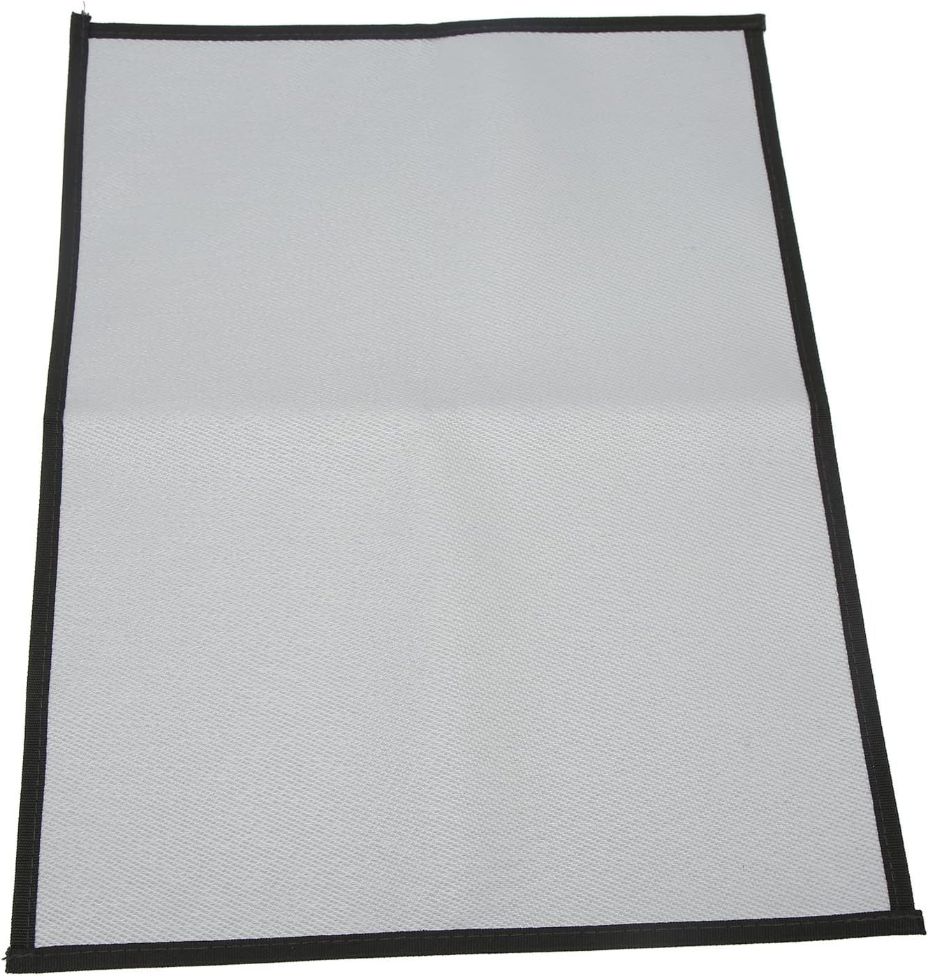 Sorandy Fireproof Grill Pad, Foldable Heat Fire Pit Mat, Fiberglass Cloth Deck Protector with Silicone Coating, Ideal for Outdoor, Camping, Barbecue & Home Use (L)