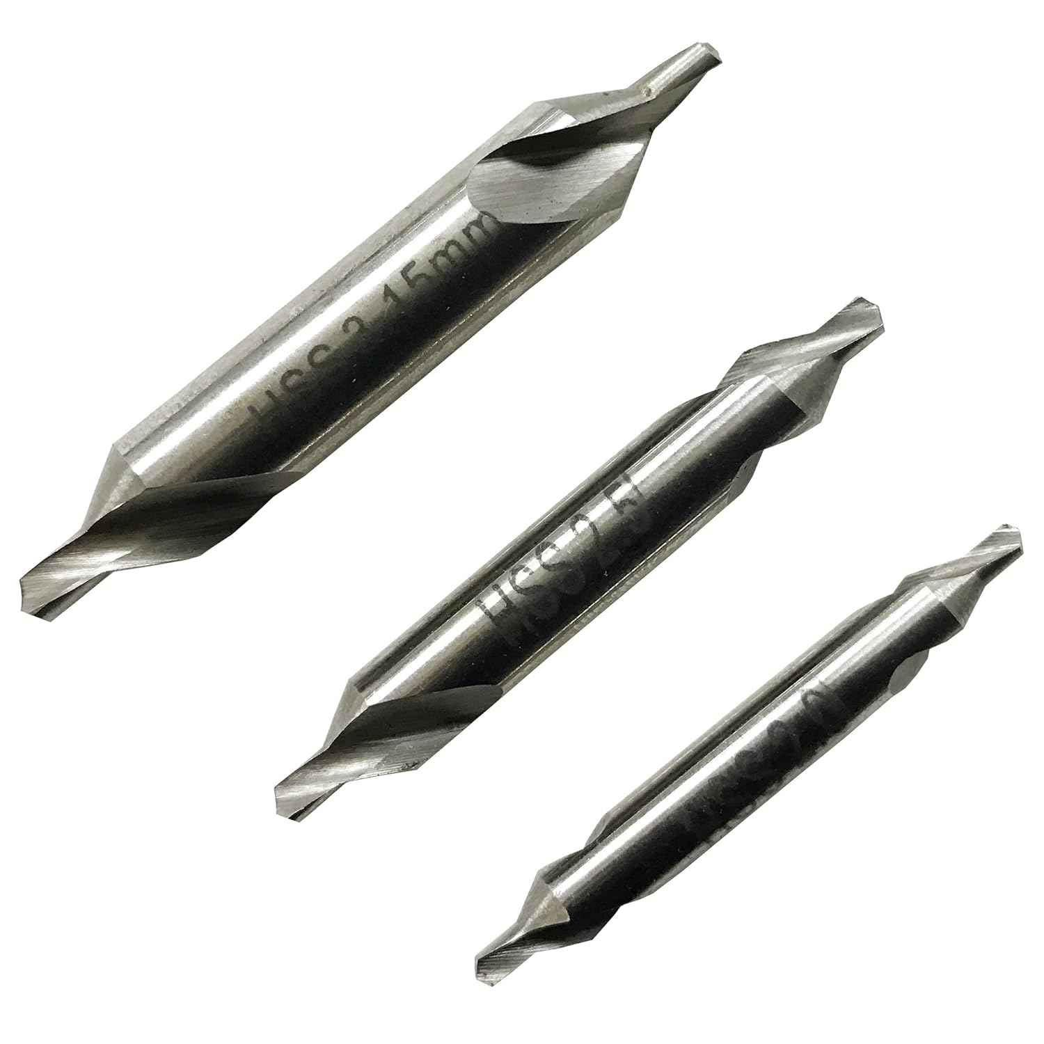 PROXXON No. 24025 Center Drill 3 Types [Shaft Diameter: 0.2, 0.25, 0.3 inches (5, 6.3, 8 mm), Blade Diameter: 0.08, 0.1 inch (2.0, 2.5, 3.15 mm)