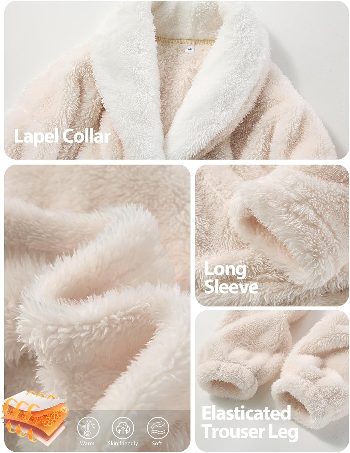 Arssm Girls Fuzzy Pants Set Fluffy Sweatsuit 2 Piece Outfits Pullover Sweatsuit Fleece Pants Set Warm Winter - Image 6