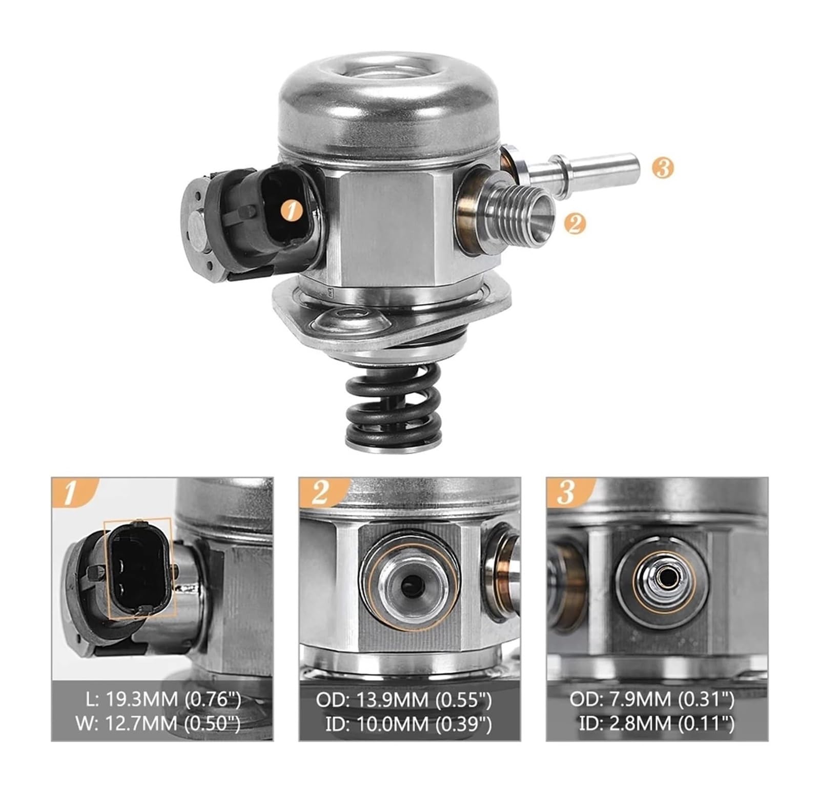 Per Hyundai Per Veloster Accent Per Kia Per Koup Per Soul Per Rio 1.6L Pompa Carburante Ad Alta Pressione 35320-2B220 35320-2B140 Pompa trasferimento carburante