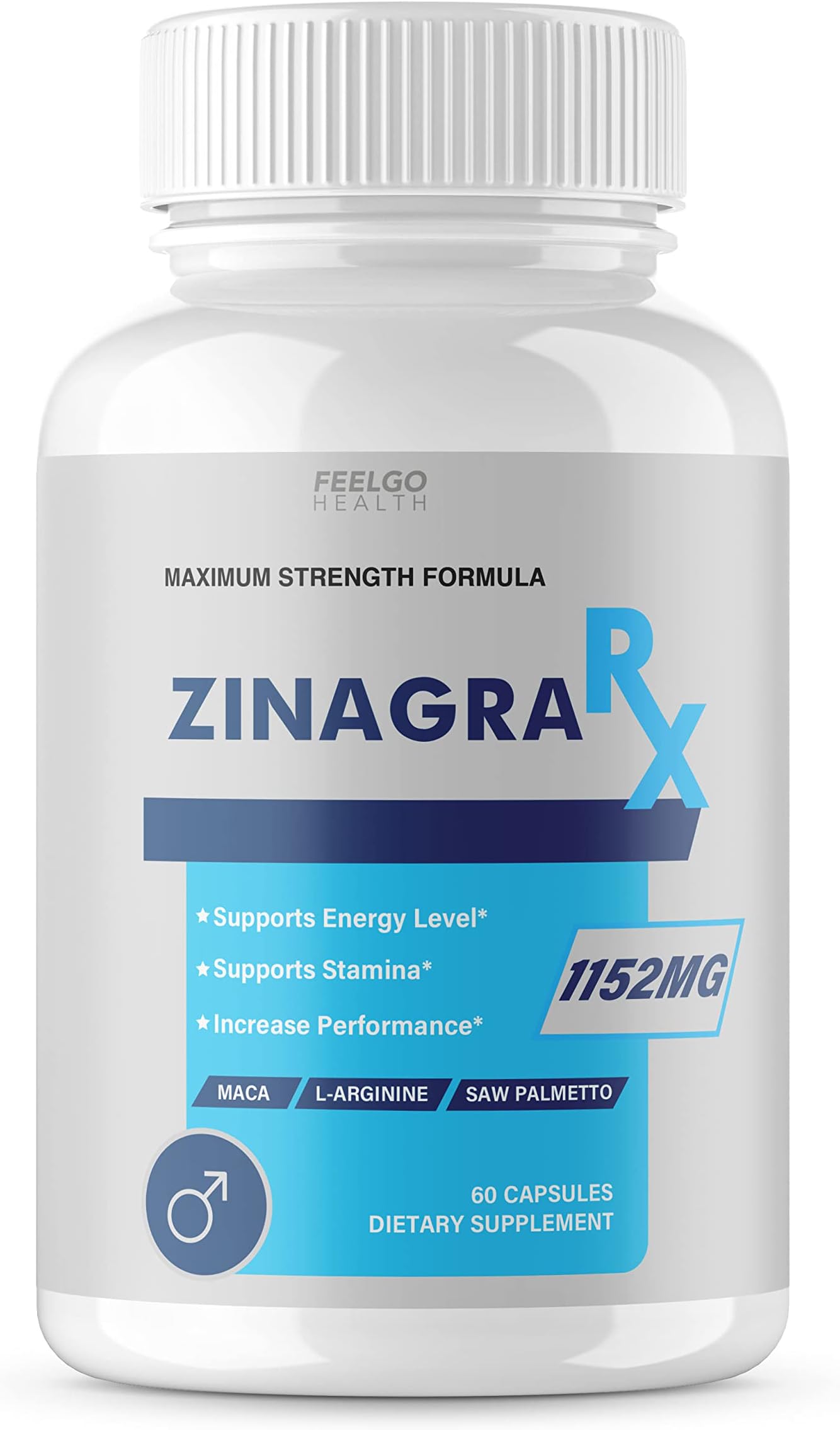 feelgoZinagra RX Pills - ZinagraRX Capsules for Men, Zinagra XR Male Pills, ZinagraRXPills, R, X, PX, Mg (60 Capsules for 1 Month)