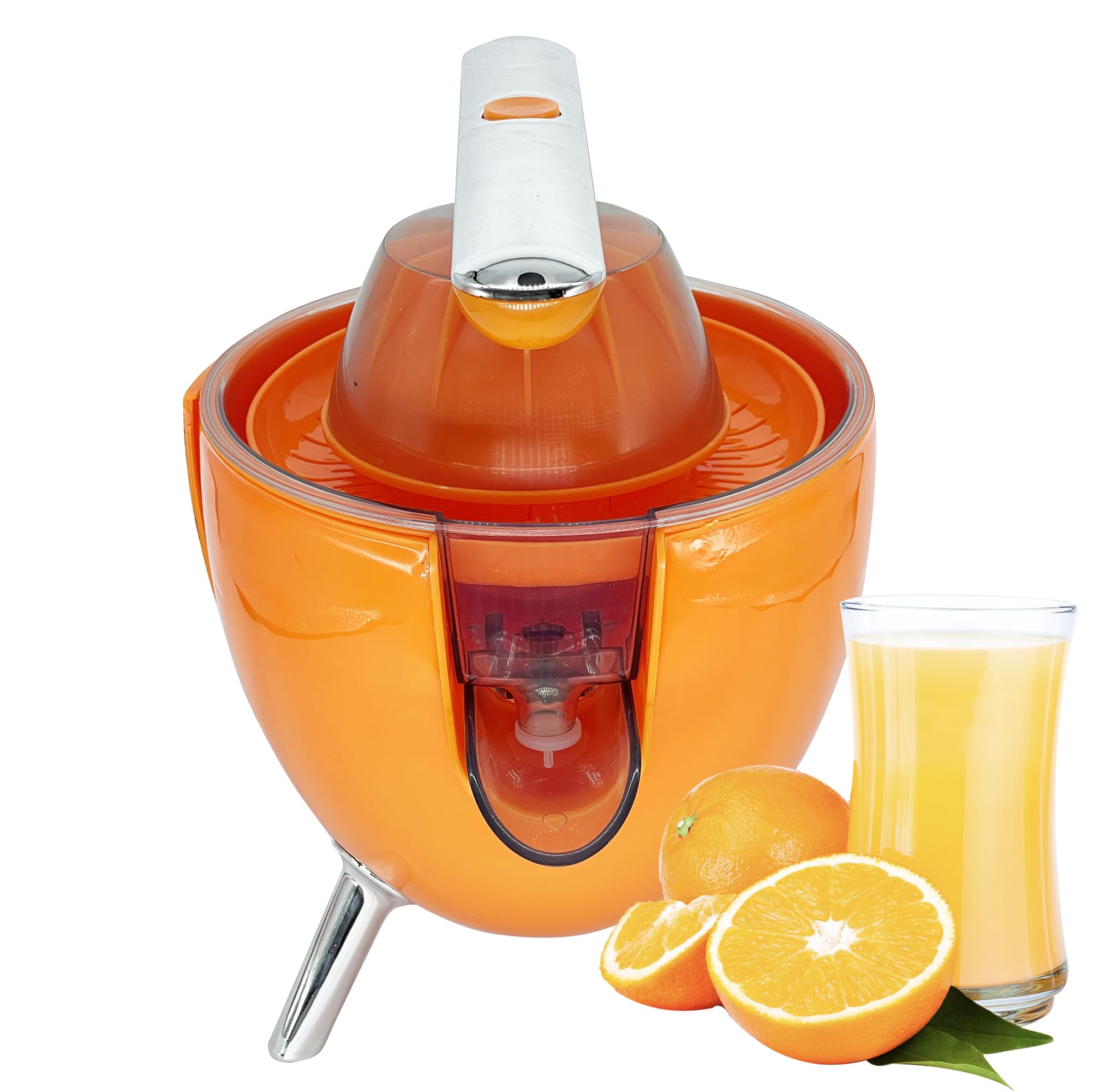 House of Quirk Juicy Electric Citrus Press 300W - 2 Cones for Large & Small Fruits - Automatic Squeezer - Orange-image-28
