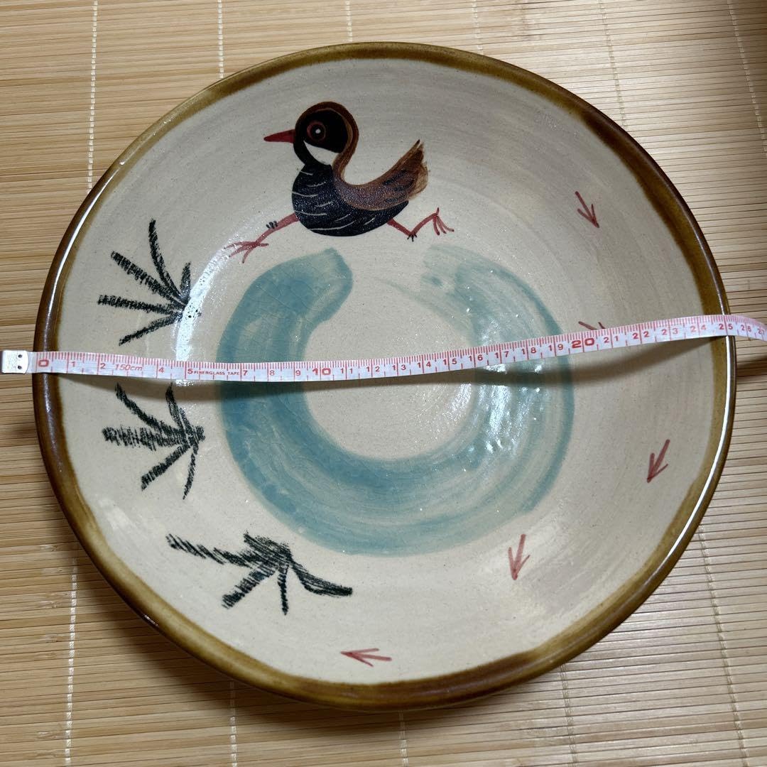 Amazon.co.jp: やちむん ヤンバルクイナ 大皿 : ホーム＆キッチン