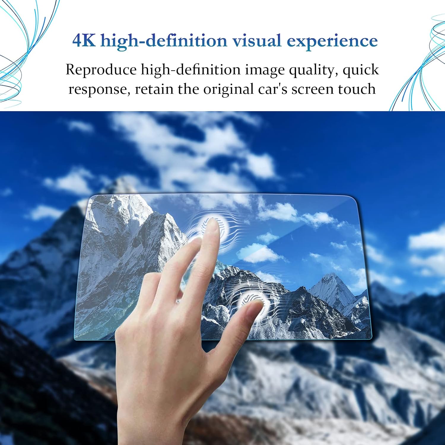 sktu 2021 2022 2023 tahoe suburban yukon infotainment 3 plus system 10 2in screen protector foils navigation display tempered glass 9h hardness hd cle