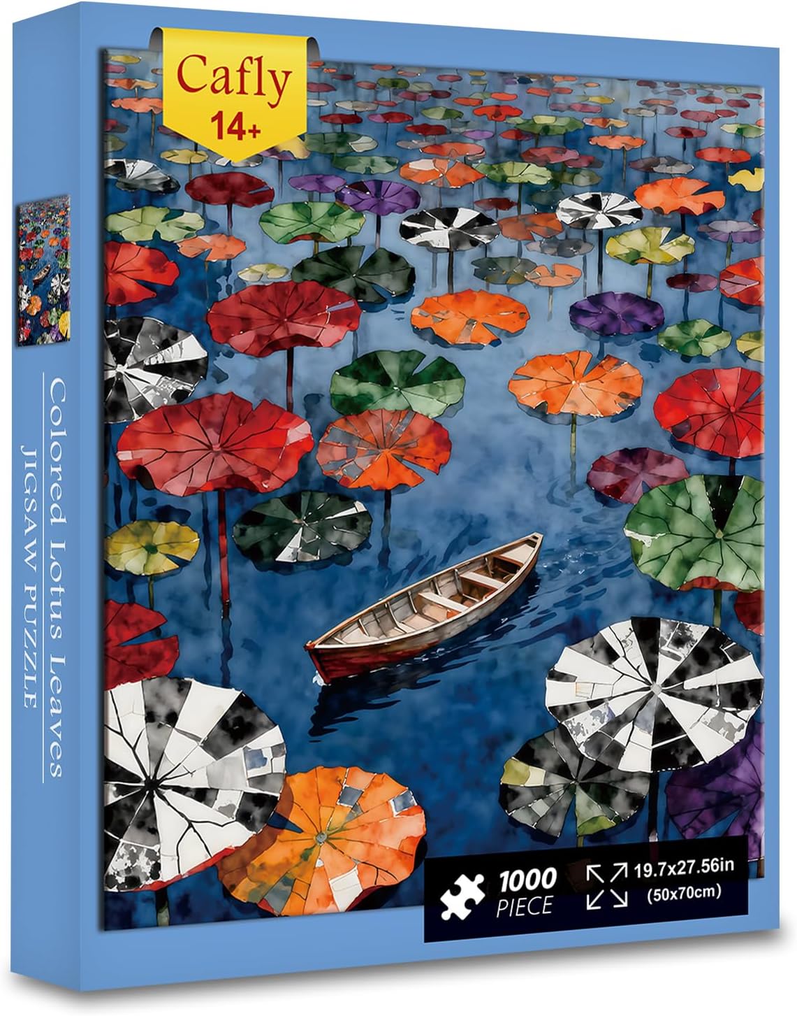 Family Jigsaw Puzzles for Adults 1000 Pieces, Challenging Fun Puzzles Stunning Art Wall Decor, Gift for Adult Puzzle Lovers, Poster Included, Starry Sky Ship C0830