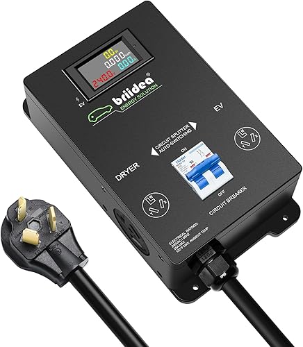 Miniatura 2 de Briidea Interruptor de alimentación automático para secadora y EV, carga rápida tu EV, NEMA 14-30
