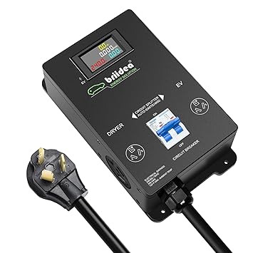 briidea Automatic Power Switch for Dryer and EV, Fast Charge Your EV, NEMA 10-30