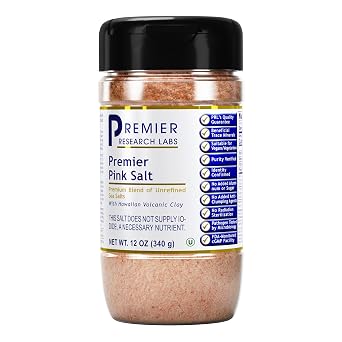 Premier Research Labs Pink Salt - Our Pink Sea Salt is a Hawaiian Red Alaea Sea Salt and Australian Salt Blend for Cooking, Baking with Minerals and Rich Taste - 12 oz