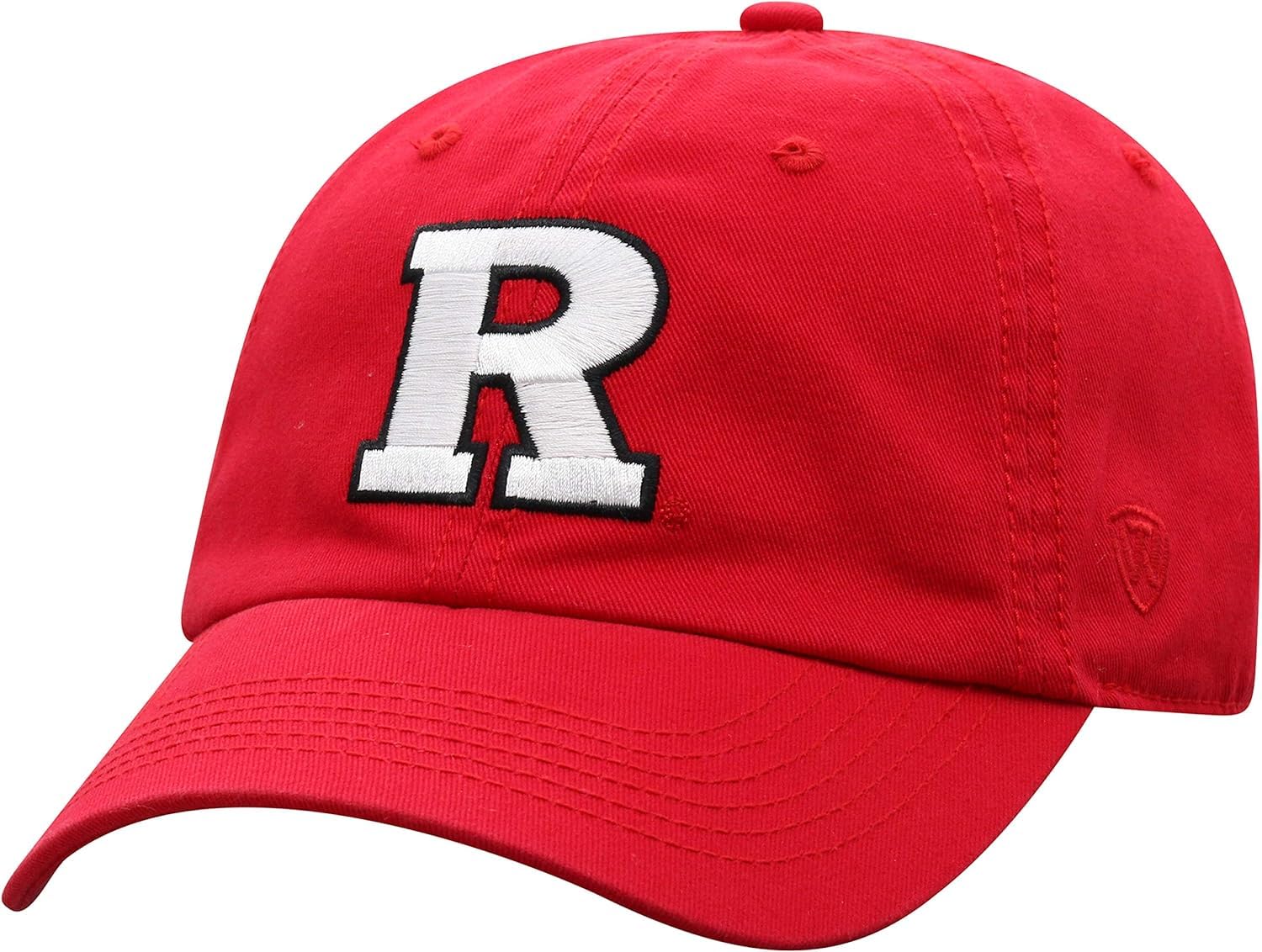 Collegiate Hats - Fitted Caps Adjustable Hats and Snapbacks Available, Rutgers Logo, One size