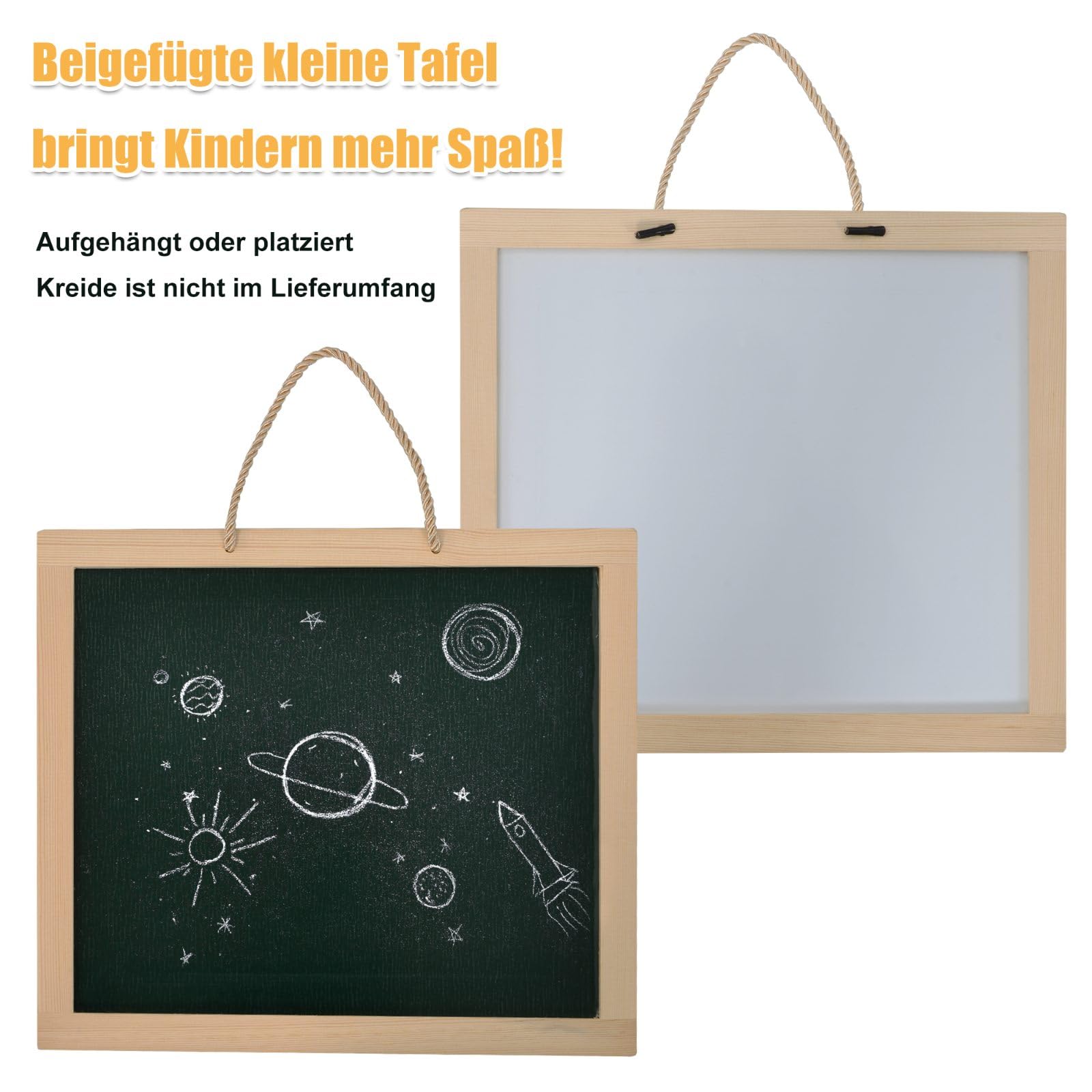KOMHTOM Simple Lit de Maison avec Protection Anti-Chute, Lit de Jeune avec Sommier à Lattes en Bois, Cadre de lit, Minimaliste(sans Matelas) (Blanc-A, 90 x 200CM)