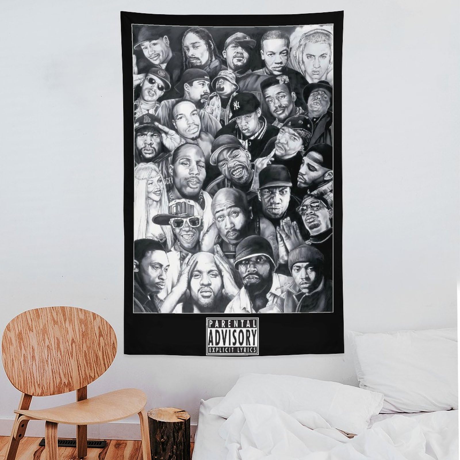 Poster da parete con cantante rap hip hop e stelle (28), decorazione per la casa, decorazione per la casa, 152,4 x 228,6 cm