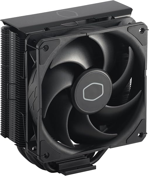 Cooler Master Hyper 212 Black Edition Chłodnica powietrza procesora, wentylator Silencio FP120, anodowany pistolet metalowy czarny, płetwy ze szczotkowanego niklu, 4 miedziane rury grzewcze z bezpośrednim kontaktem do AMD Ryzen/Intel LGA1200/1151