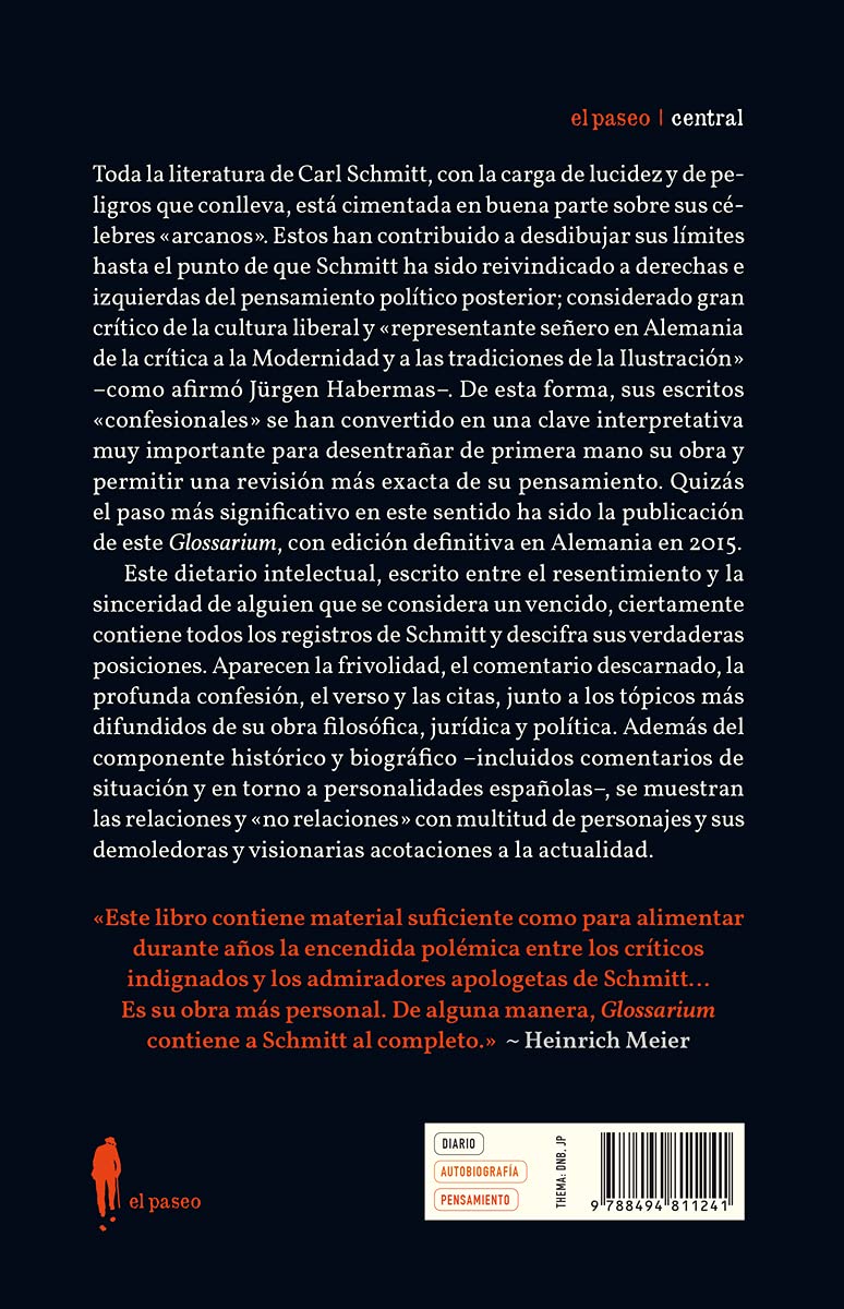 Glossarium. Apuntes desde 1947 a 1951: Anotaciones desde 1947 hasta 1958: 21 (el paseo central)