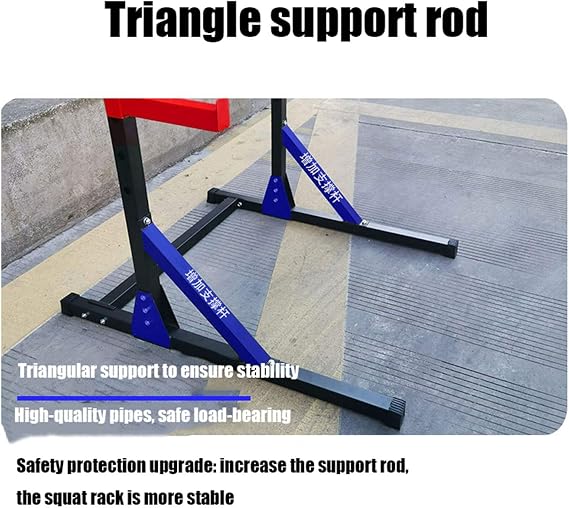 Squat Rack Height and Width Adjustable Multi-Function Bodybuilding Bench Press Rack Barbell Stand Weight Lifting Rack, for Indoor Home Gym Strength Training