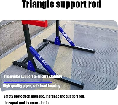 Squat Rack Height and Width Adjustable Multi-Function Bodybuilding Bench Press Rack Barbell Stand Weight Lifting Rack, for Indoor Home Gym Strength Training