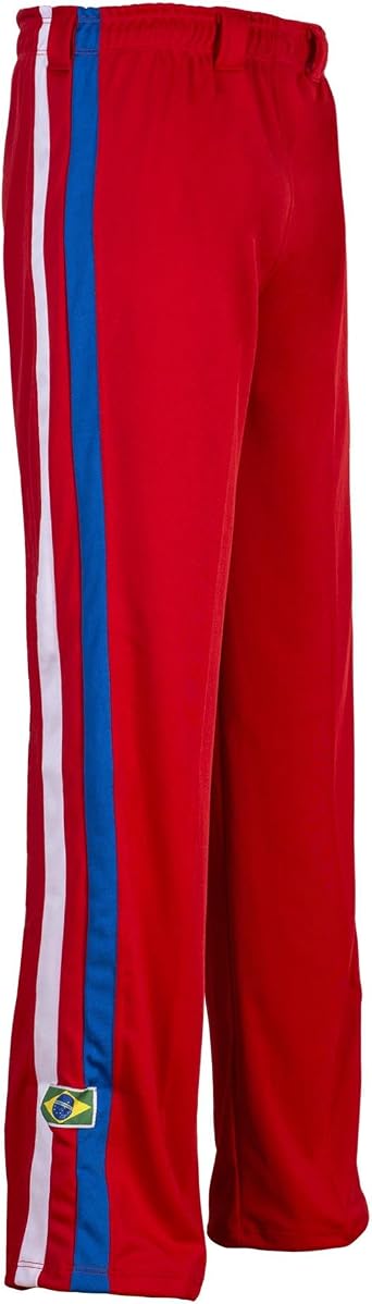 JL Sport Authentic Brazilian Capoeira Martial Arts Boy's Trousers Red