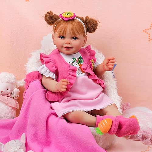 Miniatura 2 de BABESIDE 6 piezas de ropa de muñeca Reborn para muñecas de bebé de 17 a 22 pulgadas, accesorios de ropa para niñas recién nacidas, rosa