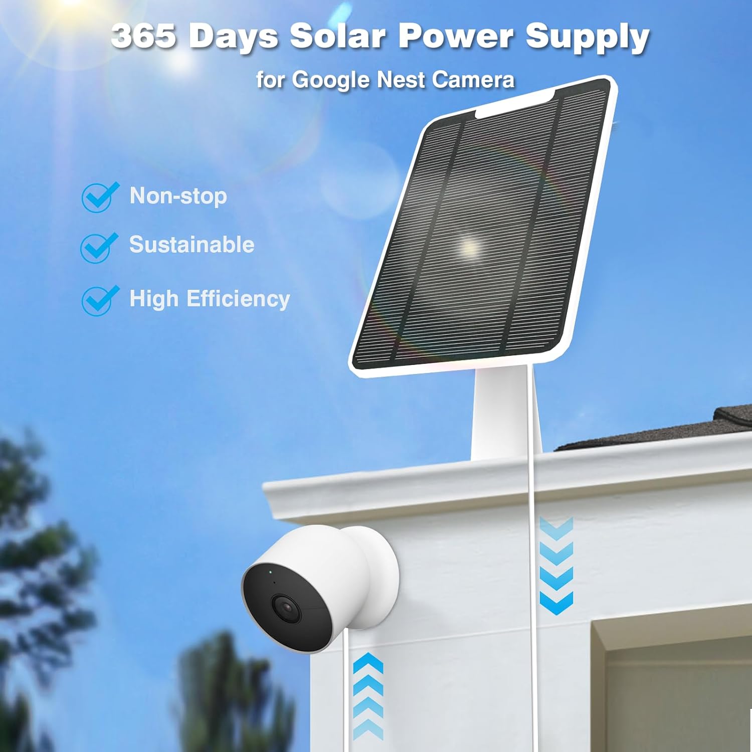 Sun-Powered Security for Your Nest Cam