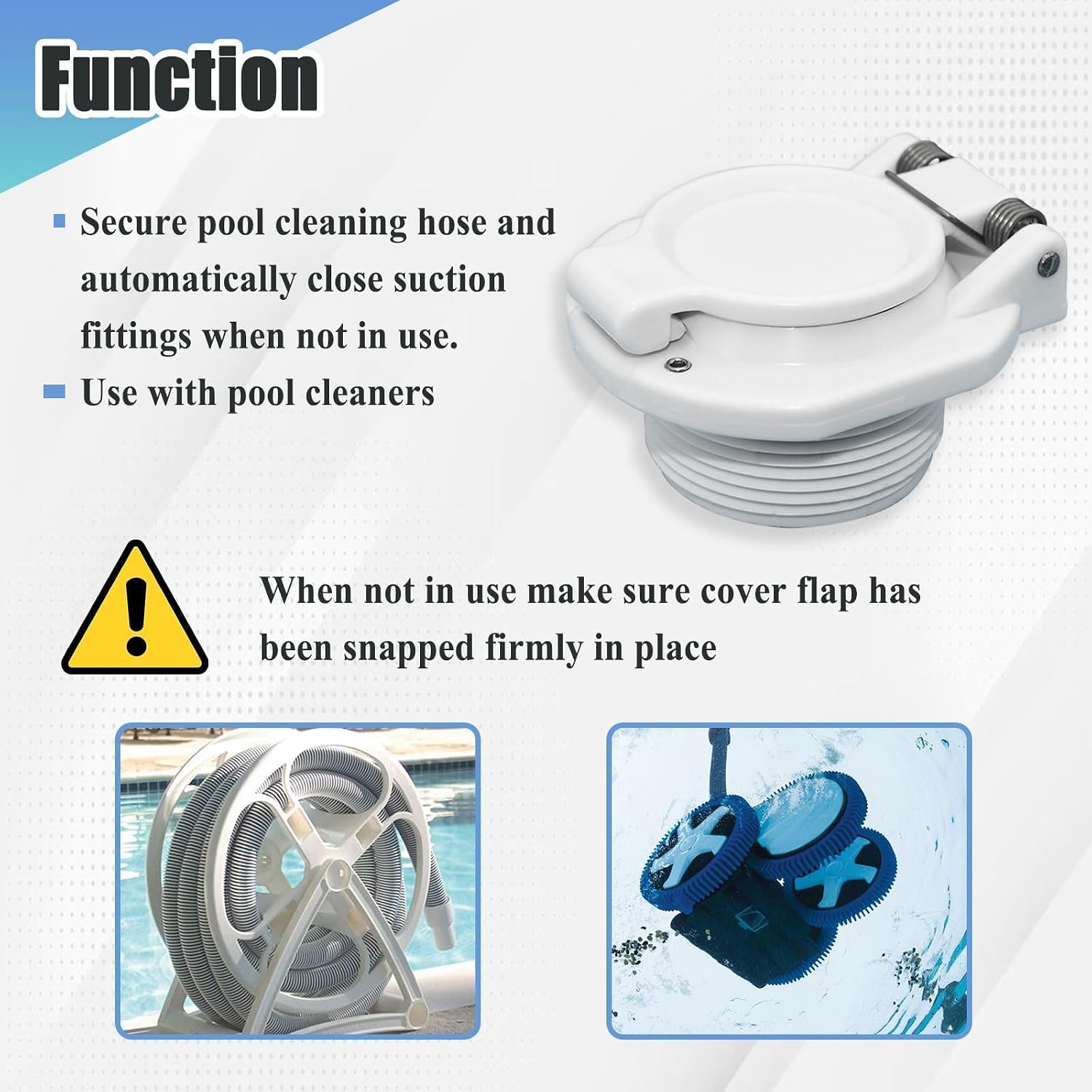 2Pcs W400BWHP Vacuum Safety Lock, Swimming Pool Wall Accessory image 5