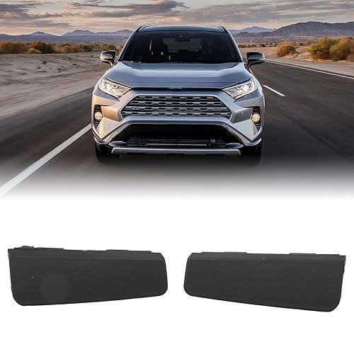 Miniatura 5 de Akozon 1 par de ganchos de remolque para parachoques delantero, número OE 53286 42130, gancho para remolque izquierdo y derecho, cubierta de ojo