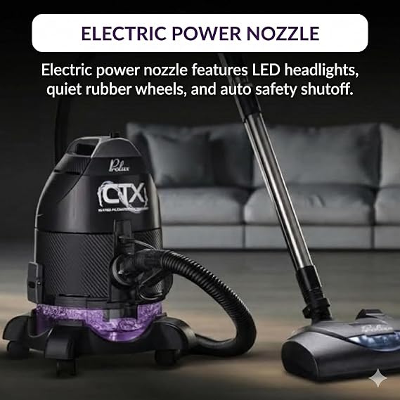 Prolux CTX Water Filtration Vacuum Removes Dirt & Pet Hair Other Bagless Vacuums Leave Behind