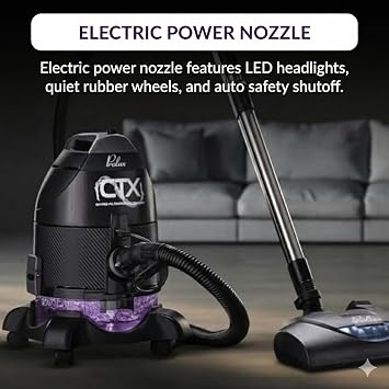 Prolux CTX Water Filtration Vacuum Removes Dirt & Pet Hair Other Bagless Vacuums Leave Behind