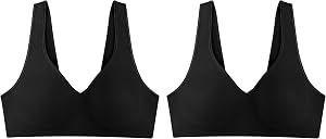 Hanes Women's Wireless Bra, Smooth Comfort Full-Coverage T-Shirt Bra for Women, Single Or 2-Pack