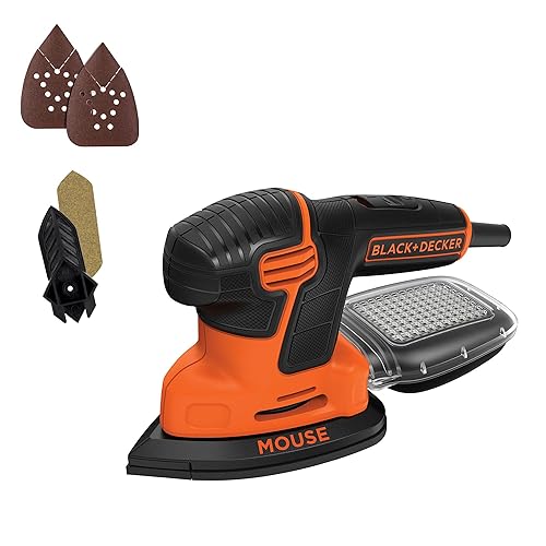 BLACK+DECKER Detail Sander, 1.2 Amp, 16,000 OPM, Compact Design, 3-Position