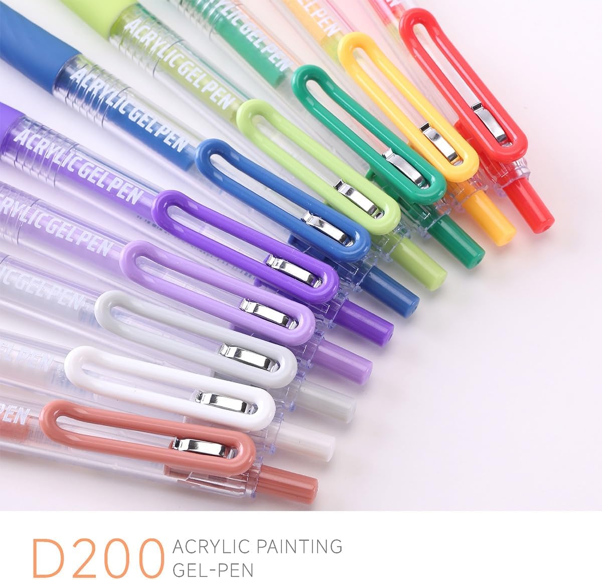 90 Pcs Acrylic Gel Pens 0.7mm Quick Dry Fine Point Smooth Writing for Adult Coloring, Drawing, Journaling, Note Taking, DIY Crafts