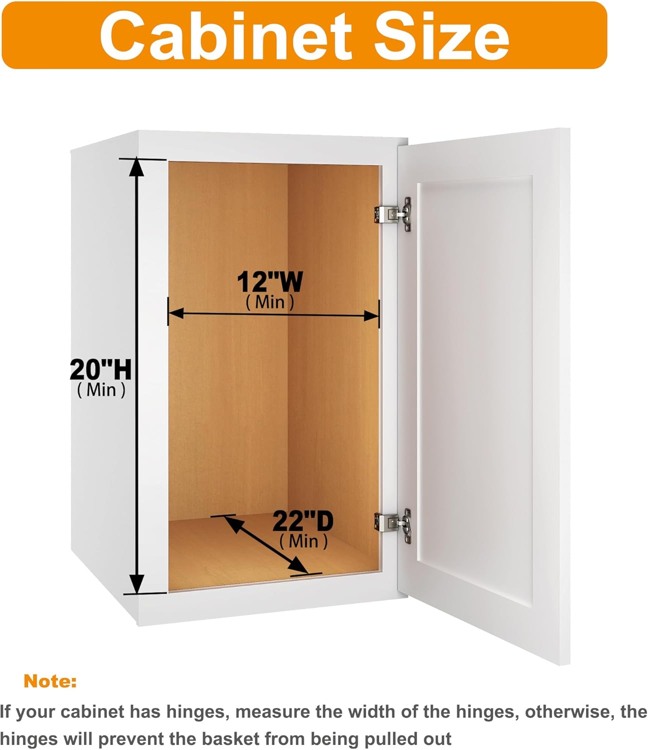 ROOMTEC Under Sink Pull Out 21.5" deep left