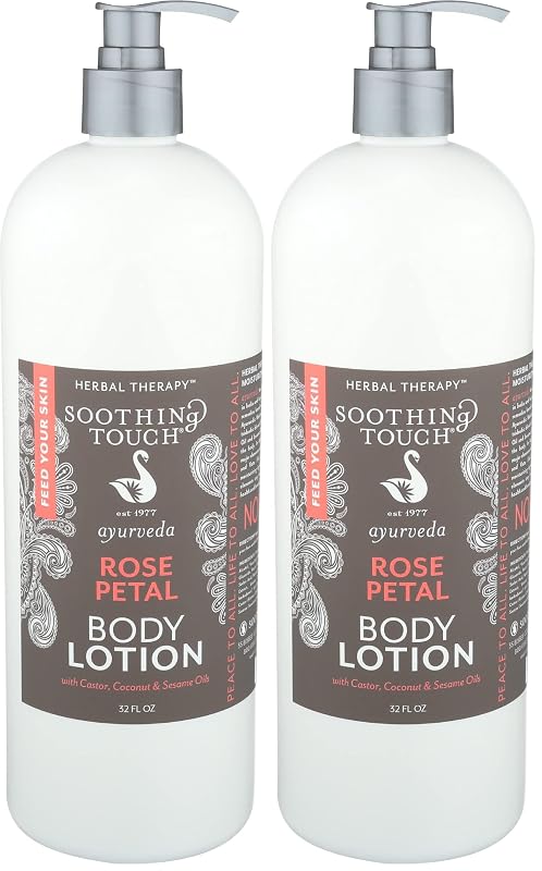 Soothing Touch Loção Corporal Rose Petal, 946 mL, Pacote com 2