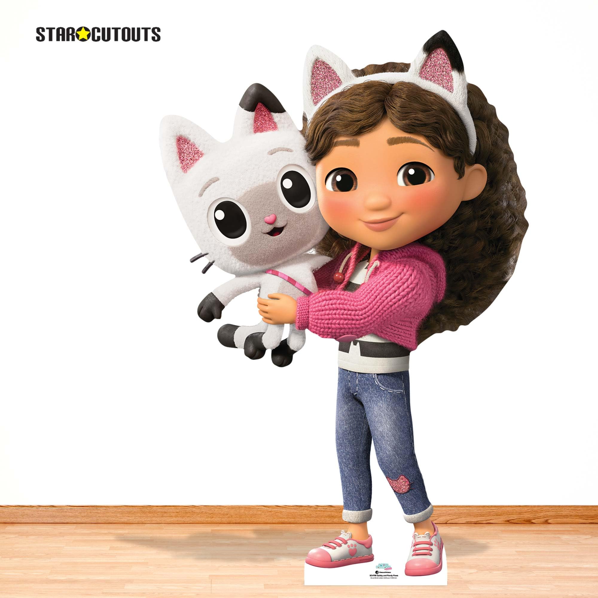 Star Cutouts SC4790 - Sagoma in cartone di Gabby and Pandy Paws from Gabby's Dollhouse Movie, altezza 136 cm